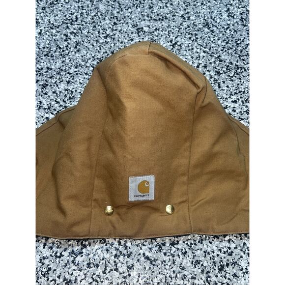 Vintage Carhartt Santa Fe Jacket Duck Red Quilt Lined With Hood J13 BRN 2XL USA - Picture 15 of 16